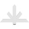 Ekena Millwork Kennewick Architectural Grade PVC Gable Bracket, 36"W x 22 1/2"H x 2"D x 4"F, 15/12 Pitch GBP036X23X0204KEN00 - alternate 4